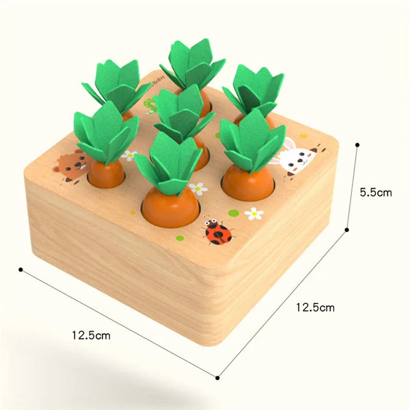 Montessori Carrots Blocks™- Educational Block Vegetable Garden