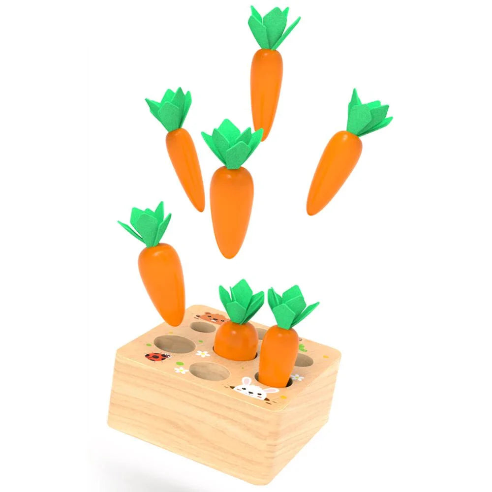 Montessori Carrots Blocks™- Educational Block Vegetable Garden