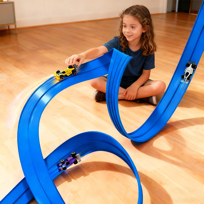 Montessori FlexTrack™ – Flexible Car Track +4 FREE Cars