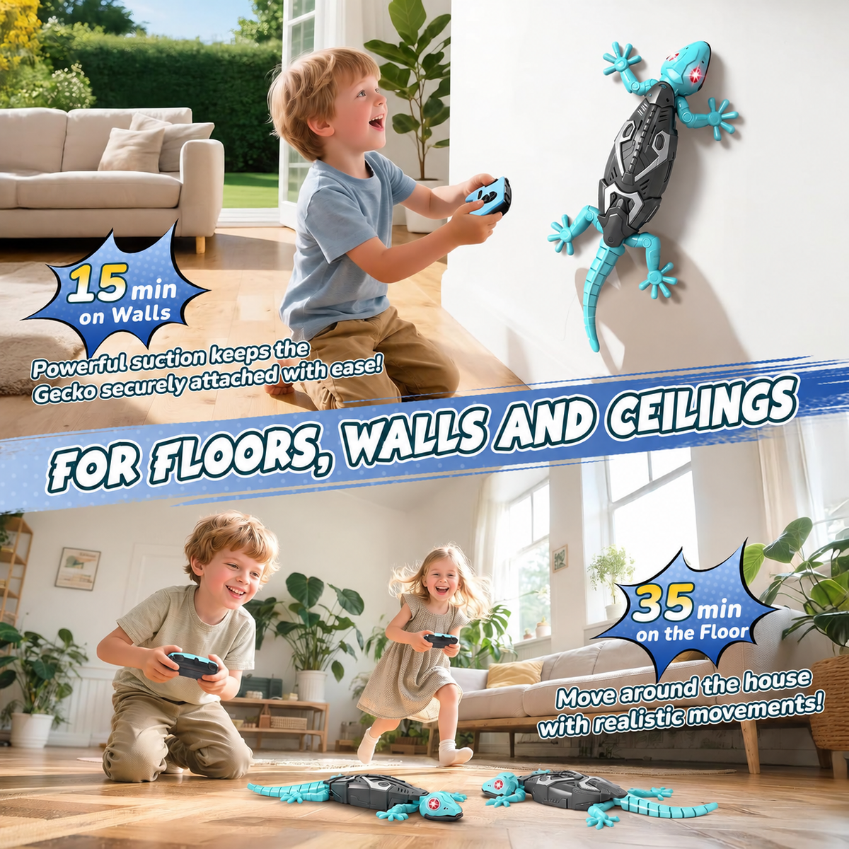 Montessori Gecko™ – Wall-Climbing Lizard
