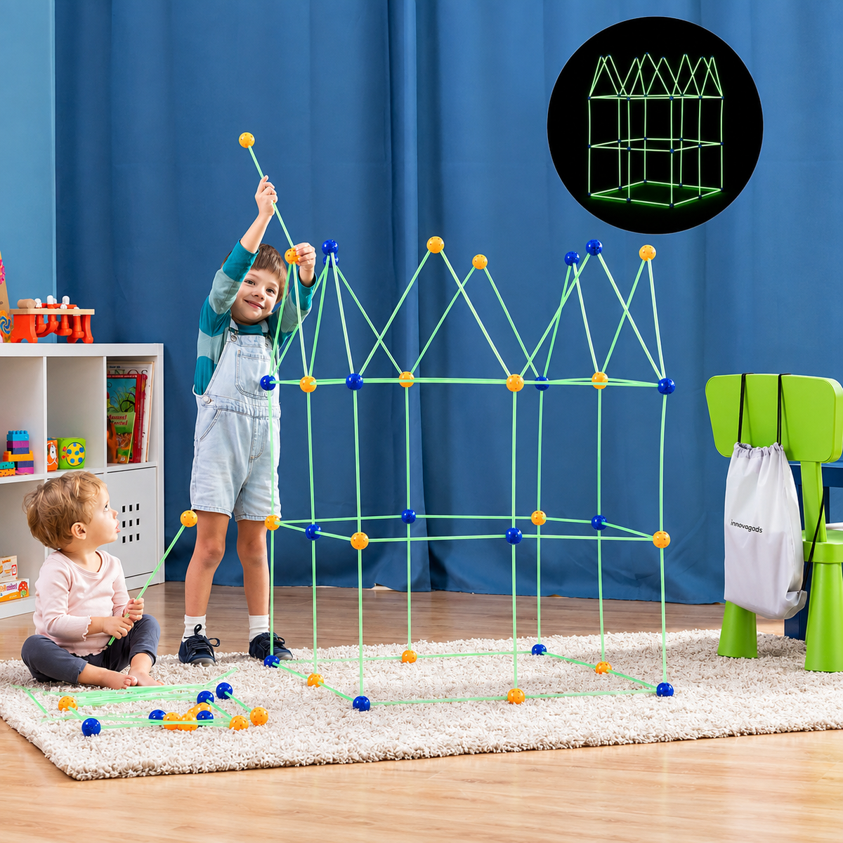 Montessori Glow Fort™– Build Your Own Glowing Fort