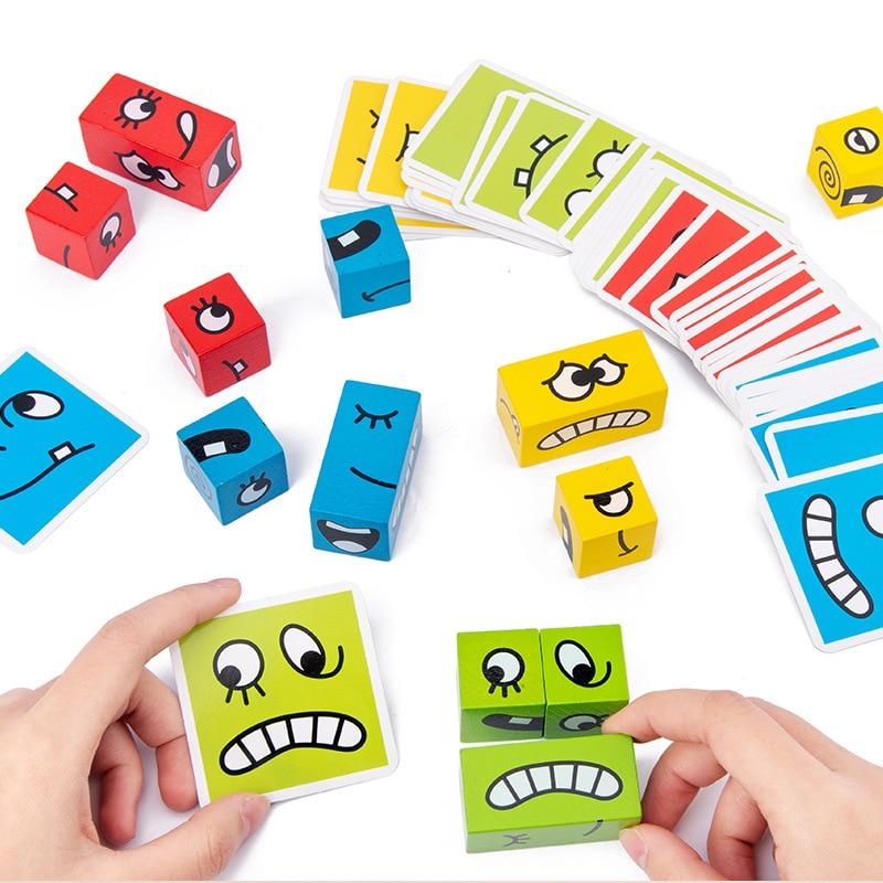 Montessori Monsters™- Wooden Cubes Puzzle