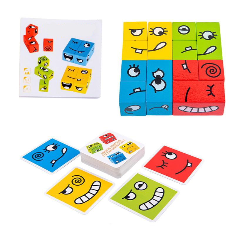 Montessori Monsters™- Wooden Cubes Puzzle