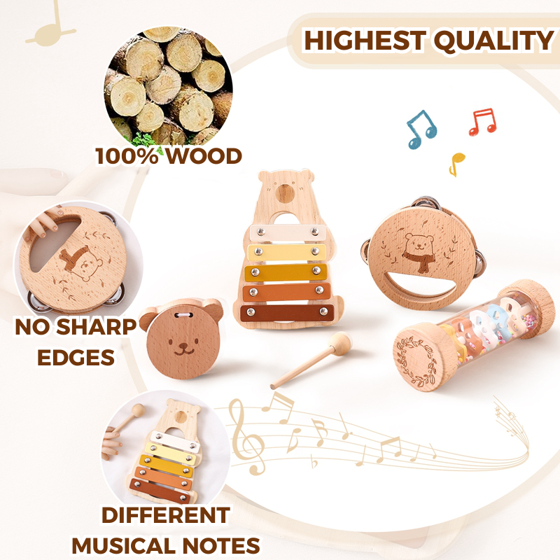 Wood Xylophone™- Wooden Musical Set