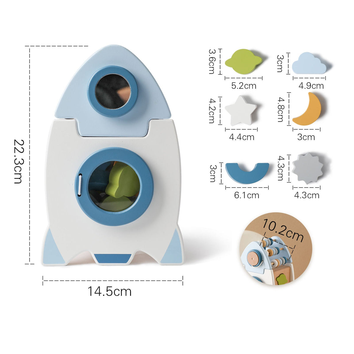 Wood Rocket™- Wooden Space Rocket